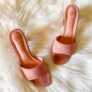 Pink Fashionnova Block Heels